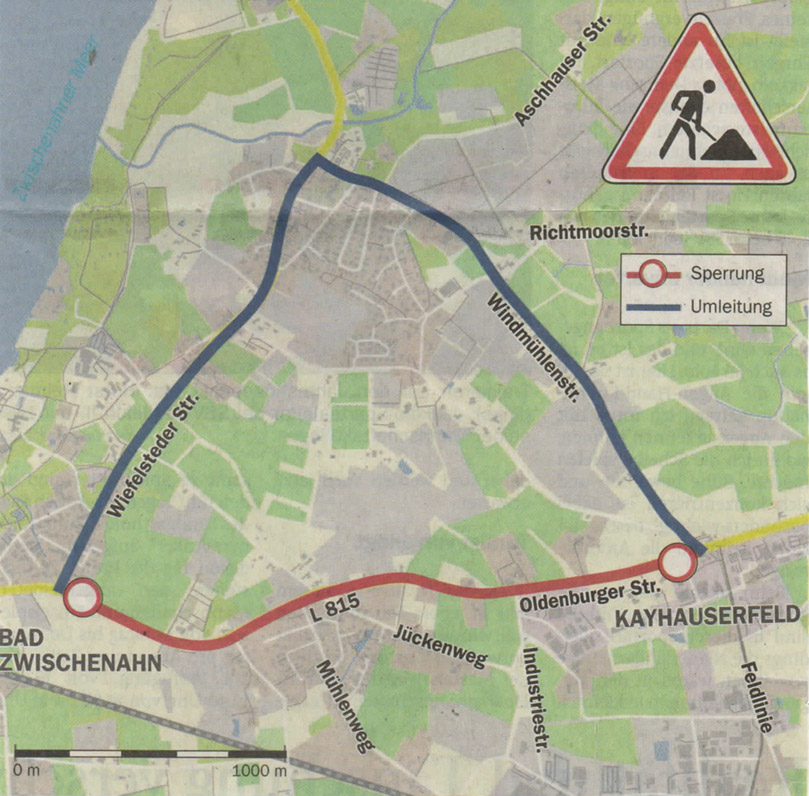 Streckenänderung ab 26.September 2022